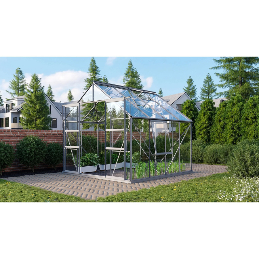 Vitavia Gewächshaus Meridian 2 6700 aus Aluminium mit 3 mm ESG-Glas, 6,7 m² - Bild 3
