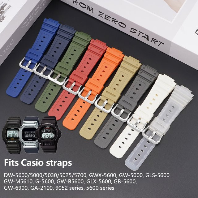 Casio Uhrenarmband Silikon, Unisex - Bild 1