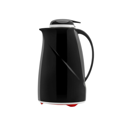 Helios Isolierkanne Wave Push Maxi schwarz 1,5 l