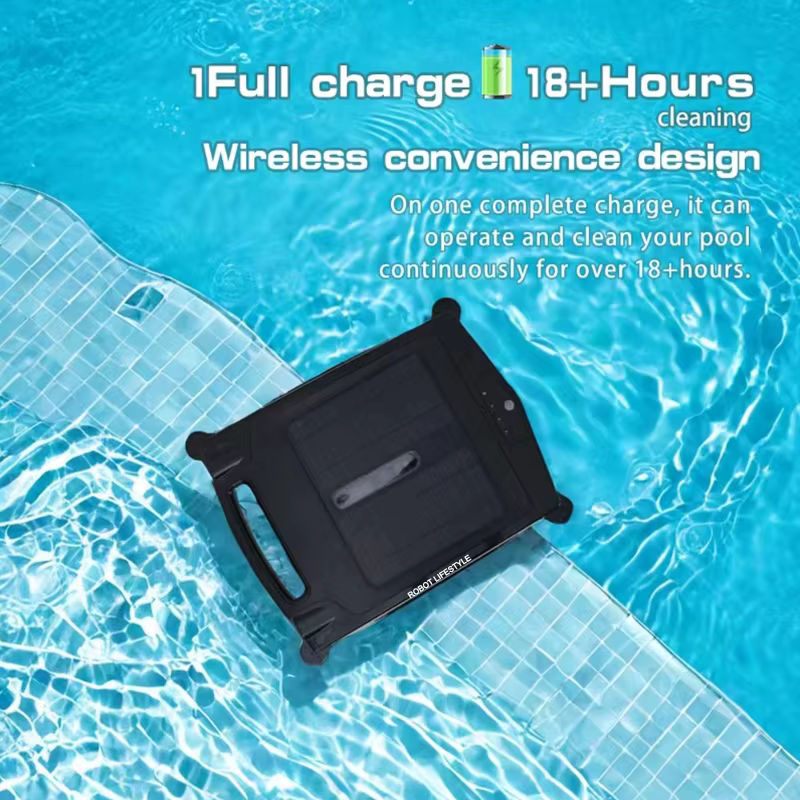 Robot Lifestyle Skimmer Schwimmbadreiniger S001A mit Solarpanel und APP-Steuerung - Bild 4