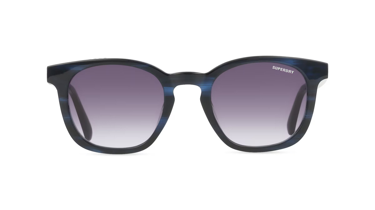 Superdry SDS 5031 Sonnenbrille, Vollrand, Quadratisch, Kunststoff, Unisex, blau - Bild 1