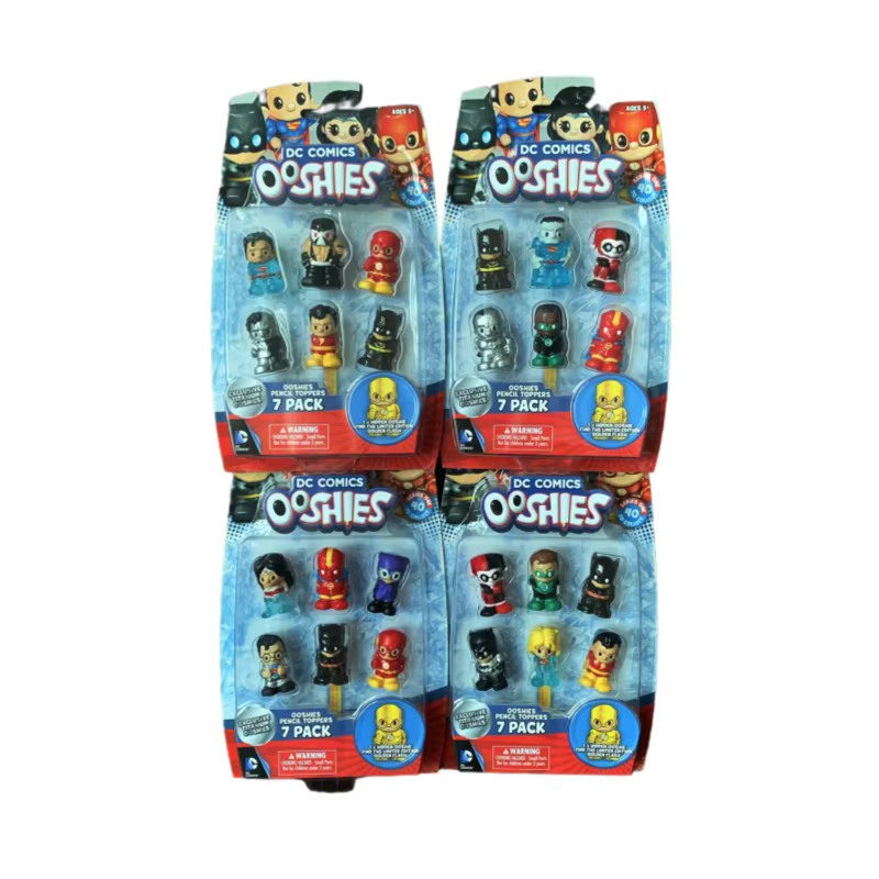 HEROCROSS DC Comics Ooshies Mini-Anime-Figur, Bleistiftaufsätze, 7-teiliges Set, ab 5 Jahren - Bild 2