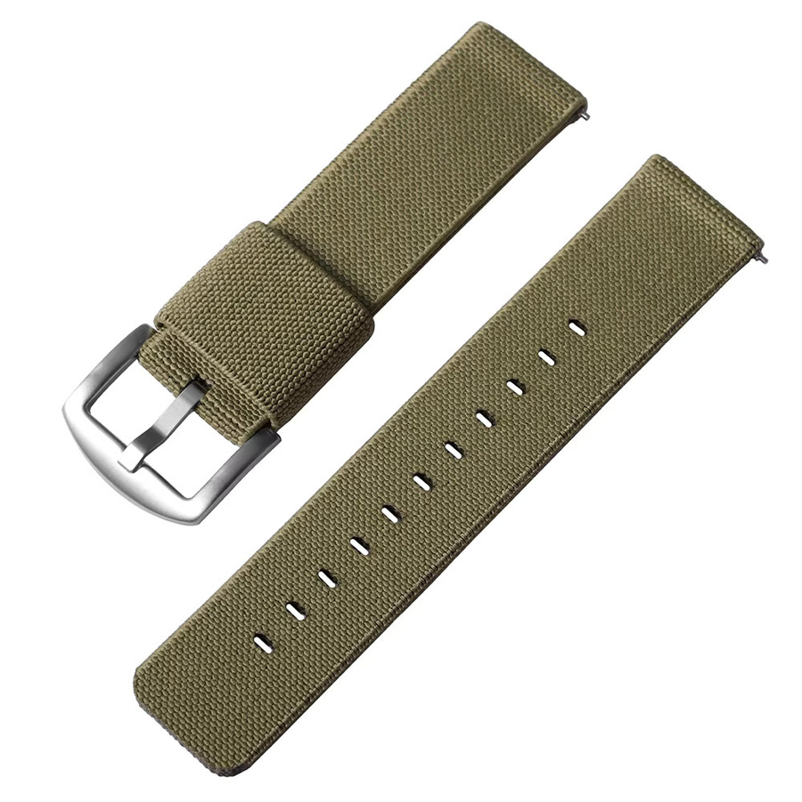 crazyband Uhrenarmband Nylon, Silber, Unisex - Bild 5