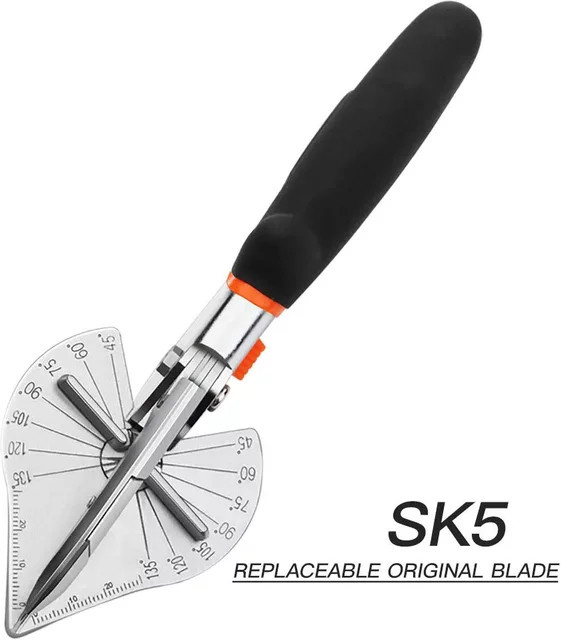 FATCOOL Multifunktionale Winkelschere Gehrungsschneider 45-120 Grad aus gehärtetem Stahl für PVC und PE Kunststoffrohre - Bild 1
