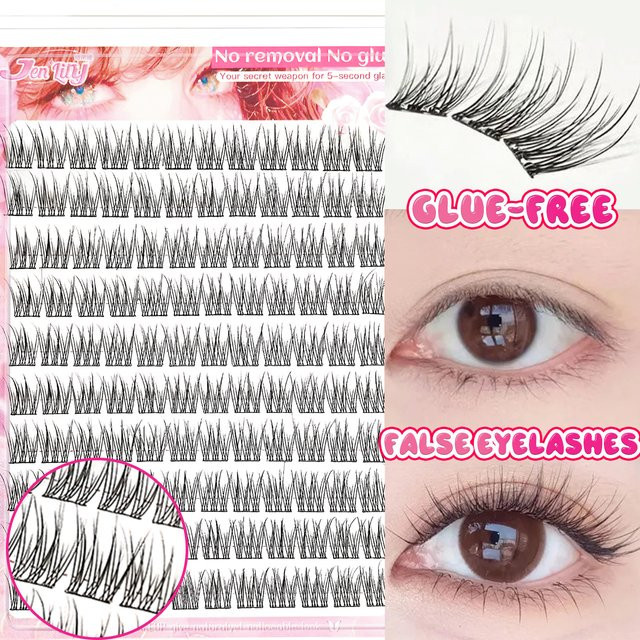 Daily Lash Win Wimpernverlängerungsset, 120 selbstklebende Cluster, natürlich - Bild 1