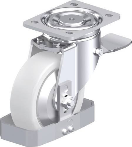 Blickle Stahlblech-Lenkrolle LH-SPO 150K-ST-FA-FS in Silber, Rad-Durchmesser: 150 mm, Tragfähigkeit: 800 kg - Bild 1