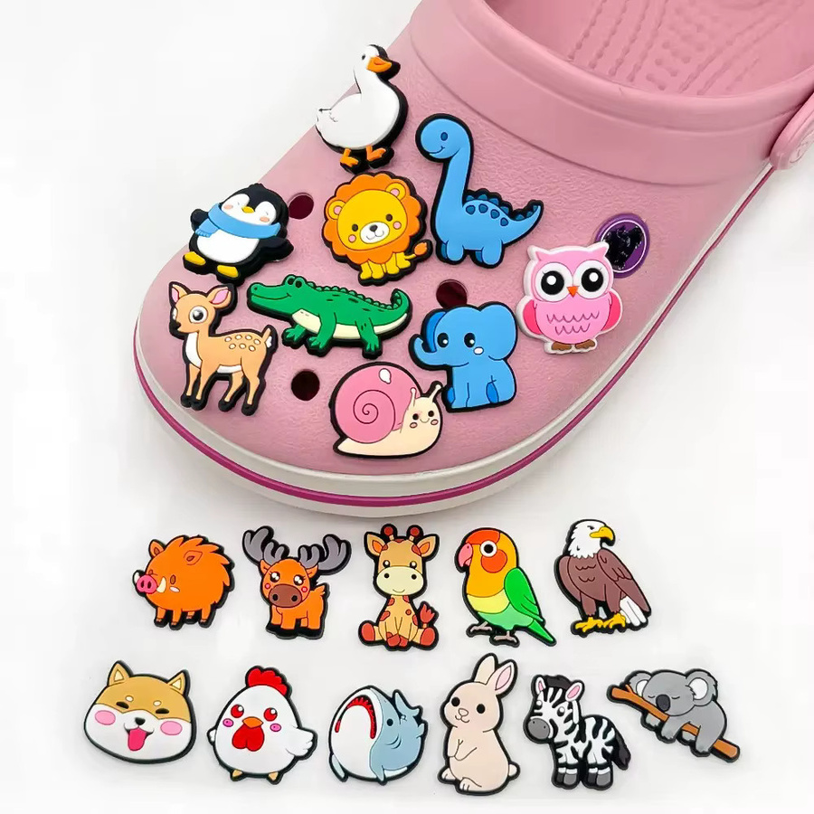Happye&TiTi Schuh-Charms, Cartoon-Tierfiguren, PVC, Unisex - Bild 3