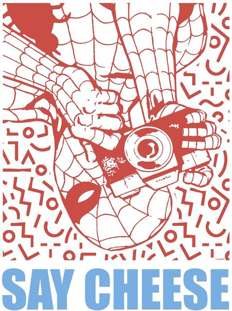 Komar Wandbild Marvel Spider-Man Say Cheese Rot B: 30 cm, H: 40 cm - Bild 1