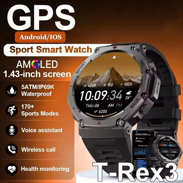 Ola Esporte Smartwatch, GPS, 10 ATM, Schwarz, Unisex - Bild 1