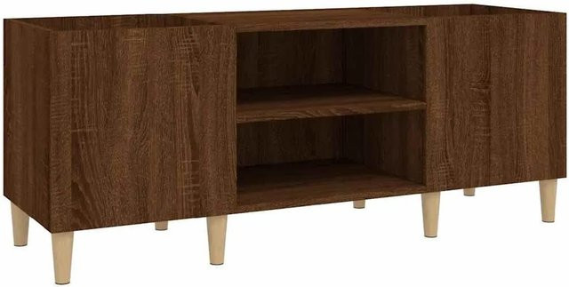 vidaXL Plattenschrank in Braun Eichen-Optik aus Holzwerkstoff, B/T/H: 121 x 38 x 48 cm - Bild 1