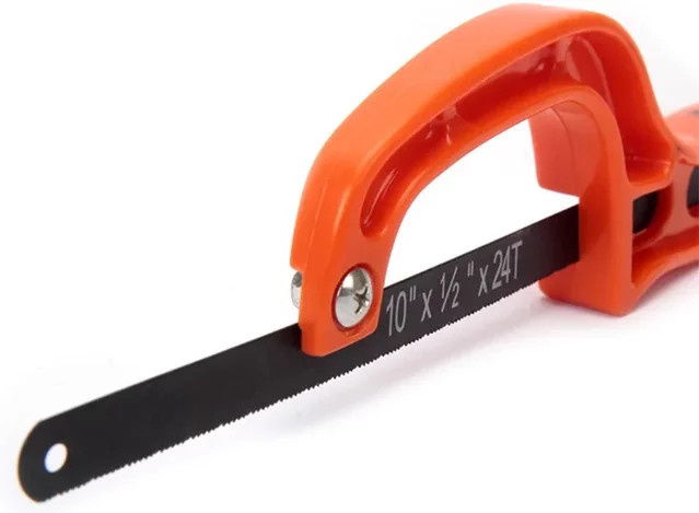TOTNEND Handbügelsäge für Metall und Holz in Orange - Bild 1