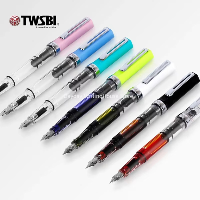TWSBI ECO Kolben Füllfederhalter aus Harz in Transparent, Schwarz und Multicolour - Bild 2