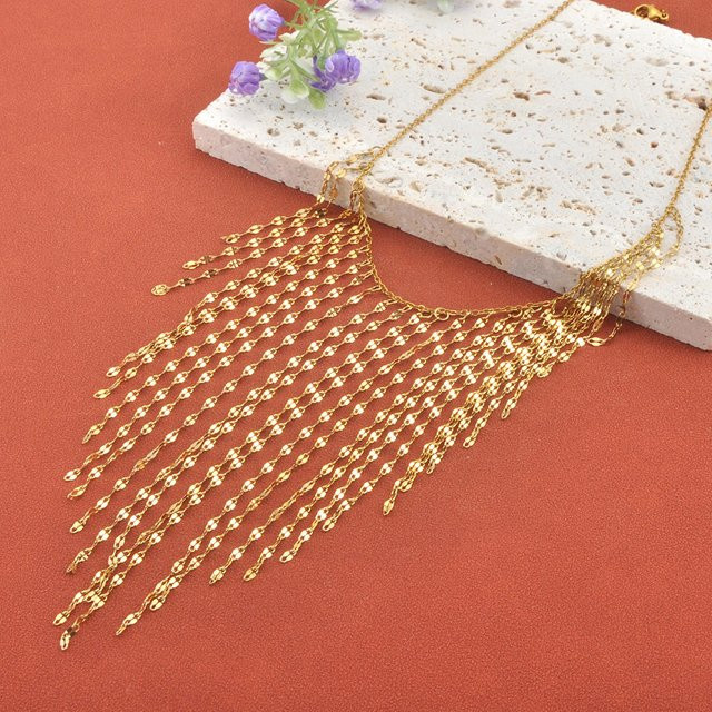 JeeMango Halskette Edelstahl, Vintage, Gold, Damen - Bild 1