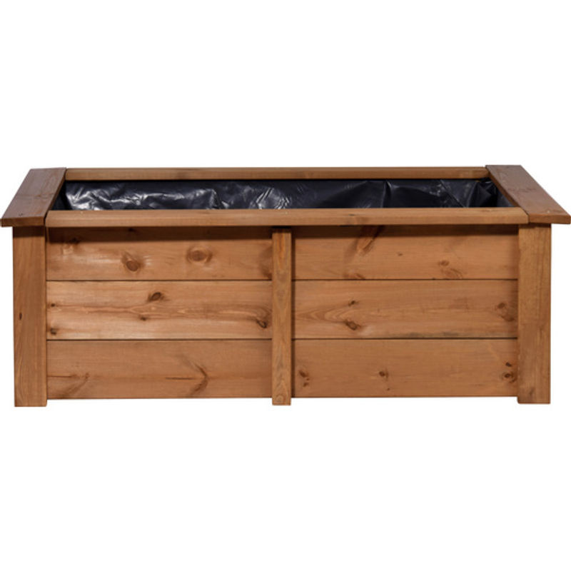 DOBAR Hochteich Kubus rechteckig braun B: 120 cm, H: 42 cm, Fassungsvermögen: 200 Liter - Bild 4