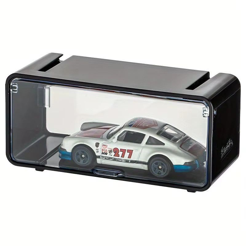 5er Set PGY Staubdichte Acryl Vitrinen mit Deckel und Stapelfunktion, Transparent, für Auto Modelle und Spielzeug - Bild 4