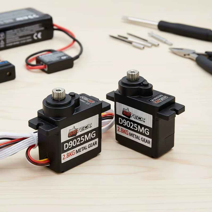 Goteck GS-D9025MG Digital 9g Metallgetriebe-Servo-Set, 2-teiliges Set - Bild 2