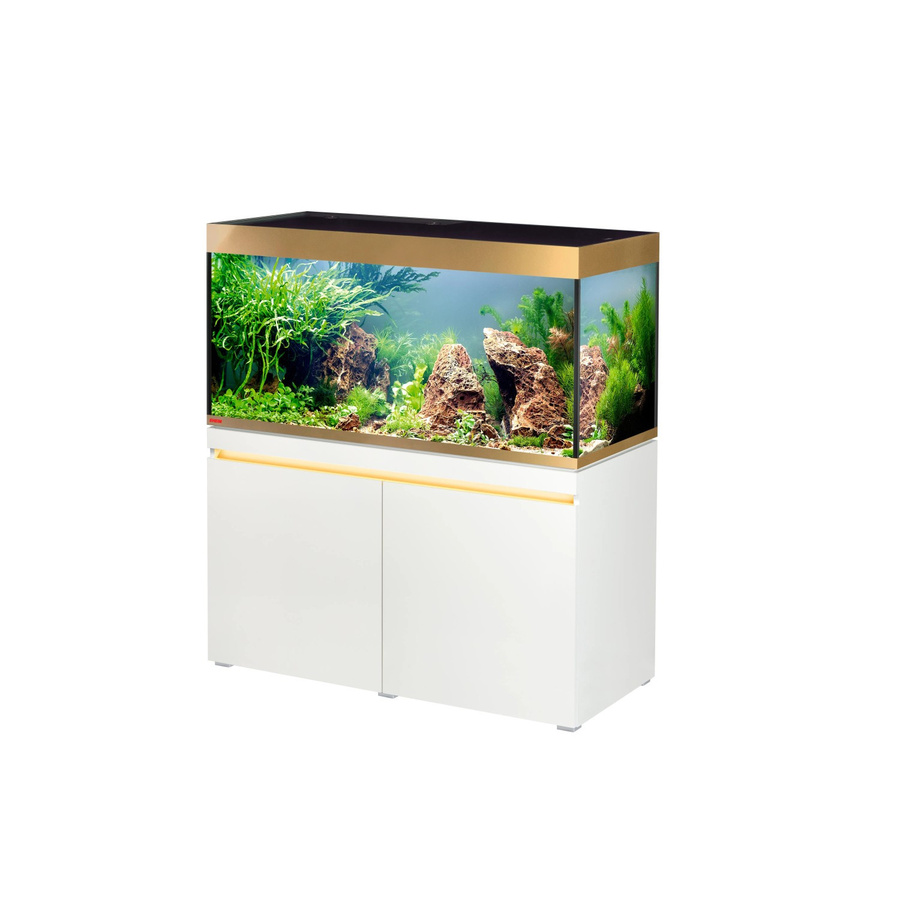 Eheim Aquarium-Kombination Incpiria 430 Limited Edition in Gold und Weiß-Gold mit Schwarzglas - Bild 2