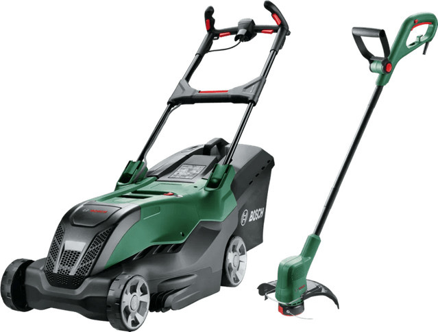 Bosch AdvancedRotak 44-750 Rasenmäher mit Bosch Easygrasscut 23 Trimmer Set in Grün - Bild 1