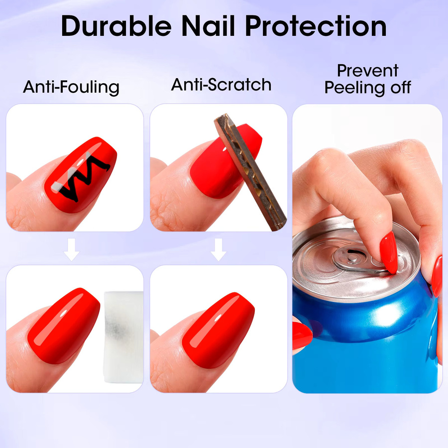 GELLEN GEL POLISH Gel Base- und Top-Coat Nagellack, 2er-Set, 12 ml, glänzend - Bild 3