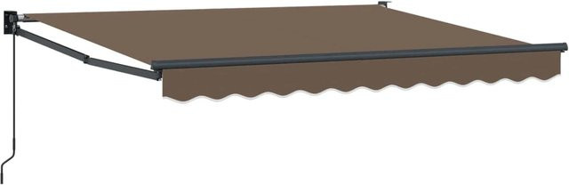 vidaXL Ausziehbare Markise Taupe aus Polyester und Aluminium B x H: 500 x 300 cm - Bild 1