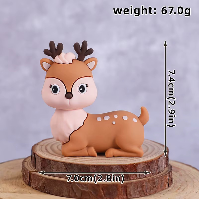 WEIGAO Wald Tier Kuchen Topper, Dschungel Party Dekoration - Bild 3