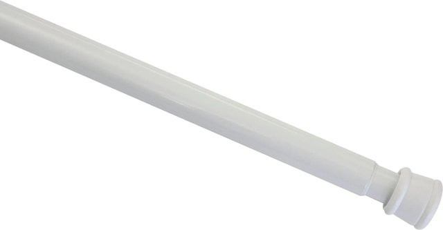 Gardinia Spannstange aus Metall in Weiß mit Spannklammer, Durchmesser: 26 mm, Länge: 125 cm bis 220 cm - Bild 1