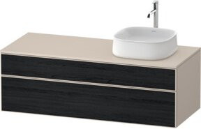 Duravit Waschtischunterschrank Zencha in Schwarz und Taupe mit Einrichtungssystem B/T/H: 130 x 55 x 55 cm - Bild 1