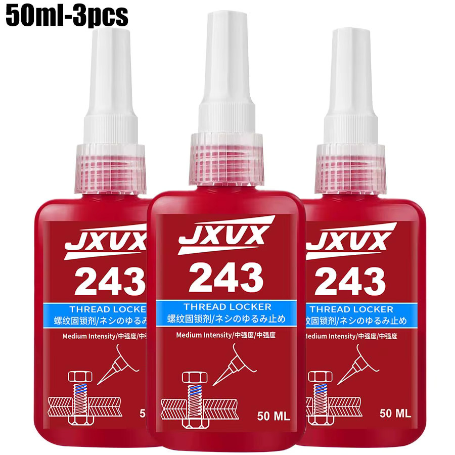 243 Blauer Schraubensicherer Klebstoff mit mittlerer Festigkeit, 50 ml, anaerober Anti-Lockerungs-Klebstoff für schnelle Aushärtung - Bild 7