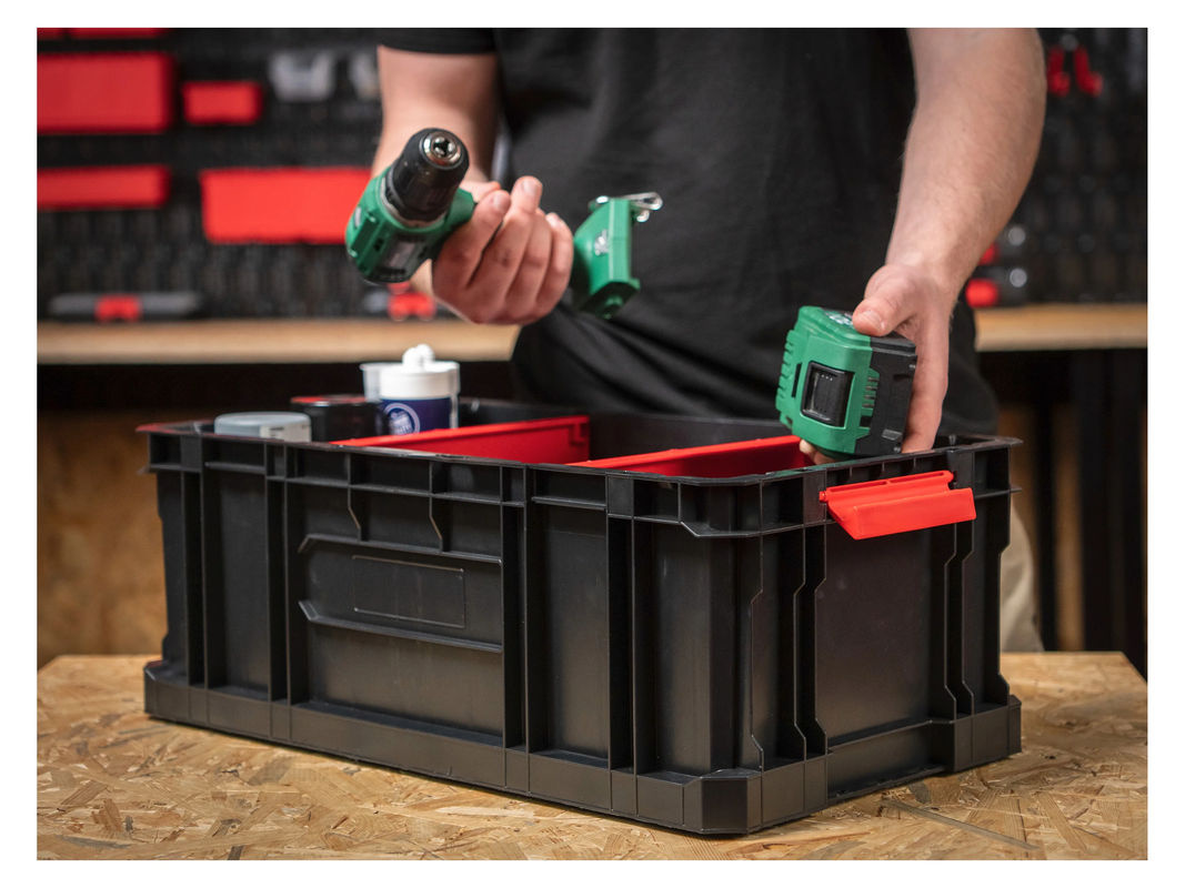 Qbrick System Werkzeugkoffer BOX 200 Flex in Schwarz-Rot mit Einsätzen - Bild 2