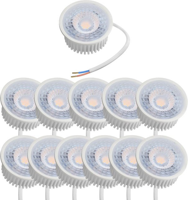 Oktaplex LED Modul Nizza 12er Set, GU10, dimmbar, Warmweiß 2700K, 4,9W, 370lm, 230V, Weiß - Bild 1