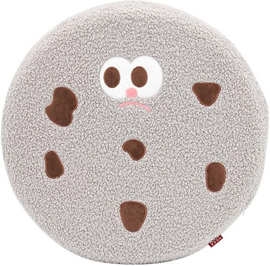 Yiran Furniture Sitzkissen aus Memory-Baumwolle mit Cartoon-Keks-Design in Grau, B/B/H: 40 x 40 x 1 cm - Bild 1