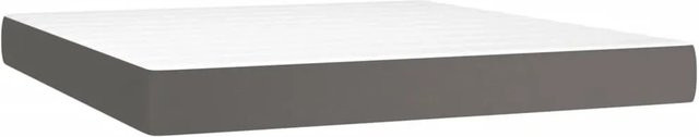 vidaXL Taschenfederkernmatratze in Grau mit Kunstleder Bezug B: 160 cm, T: 200 cm, H: 20 cm - Bild 1