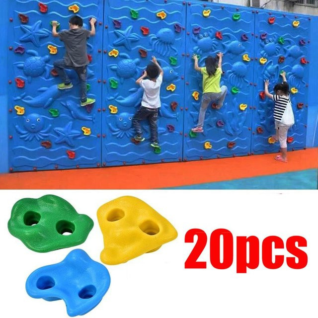 Koogeelife Kletterfelsen Wandsteine, 20-teiliges Set, Mehrfarbig, Texturiert - Bild 1