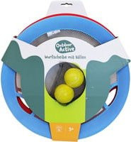 VEDES Spiel- und Wurfscheibe 2 in 1 Set mit Bällen aus Textil und PVC für Kinder ab 5 Jahren - Bild 1