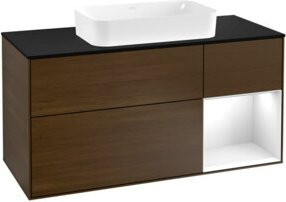 V&B Waschtischunterschrank Finion in Weiß lackiert, Breite: 120 cm, Tiefe: 50,1 cm, Höhe: 50,1 cm - Bild 1