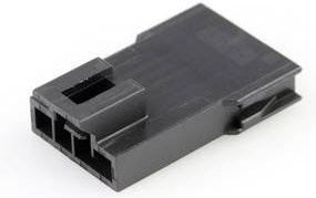 Molex Buchsengehäuse-Kabel Schwarz mit 4 Polen und 2,50 mm Rastermaß - Bild 1