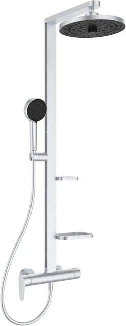 Ideal Standard Duschsystem mit Einhebel-Armatur, Regenbrause und Handbrause in Silber/Chrom - Bild 1