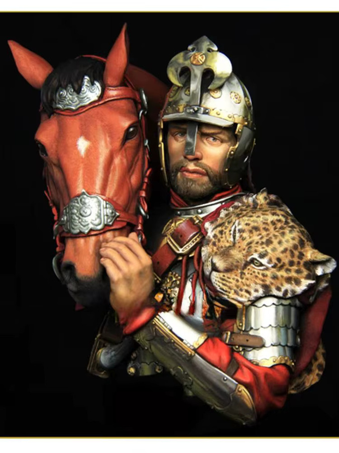 Comradeship Polish Hussars, Harzmodellfigur Büste, 1/10, unmontierter und unbemalter Bausatz - Bild 2
