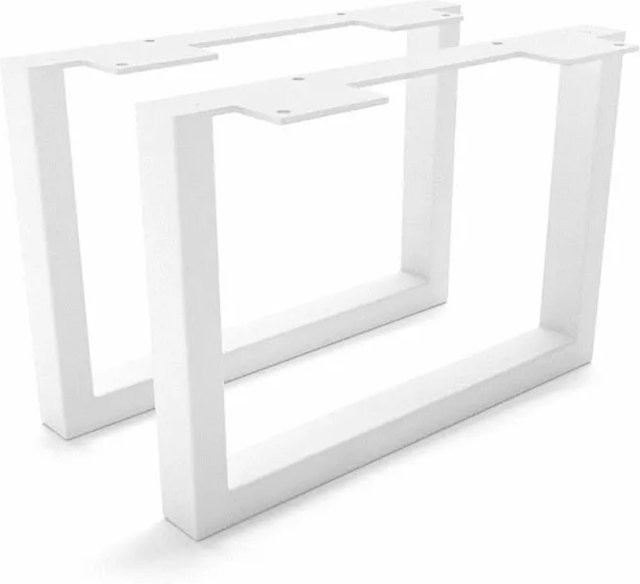 HEVVA Möbelfüße GRAZ 2er Set Weiß, Höhe: 20 cm, Tiefe: 30 cm - Bild 1