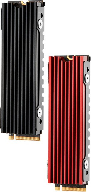 FinalCool Glacier M2 M.2 2280 SSD Kühlkörper mit doppelseitiger Kühlplatte und thermischen Silikonpads für PC und PS5, Schwarz - Bild 1