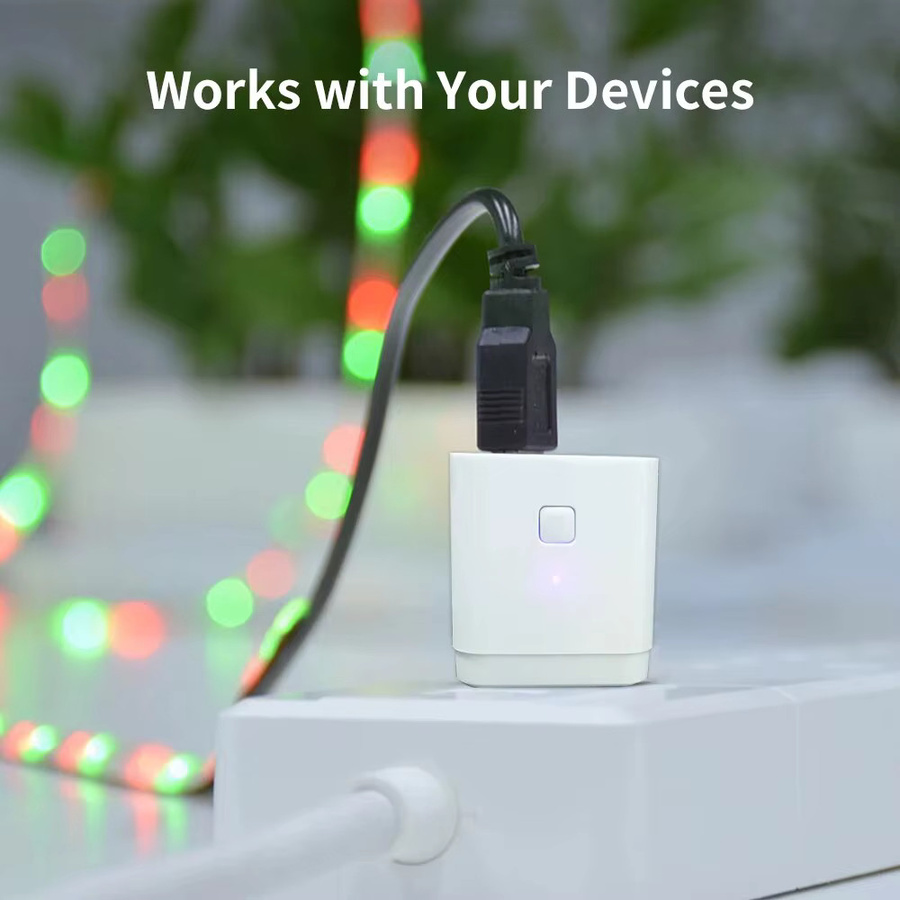 WLAN Micro-USB-Stromadapter mit Zeitsteuerung in Weiß, kompatibel mit Tuya App, Alexa und Google Assistant - Bild 3