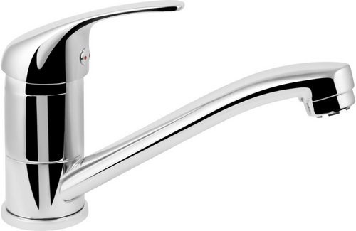WELLWATER Einhebelmischer für das Waschbecken in Chrom, Silberfarben mit Pop-up-Abfluss - Bild 1