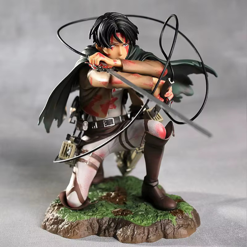 Bandai Attack On Titan Levi Figur, PVC-Modellfigur, Einzelfigur - Bild 2