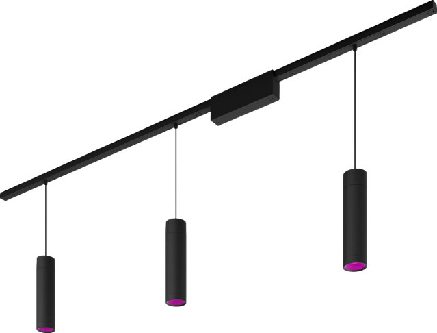 Philips Hue Perifo Basis-Set 3-flammige LED-Pendelleuchte Schienensystem Schwarz - Bild 2