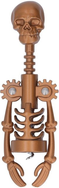 TOMTOP JMS Korkenzieher mit Totenkopf-Motiv aus Metall in Braun - Bild 1