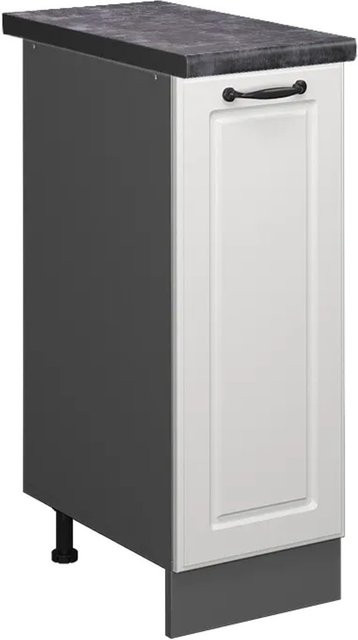 Vicco Apothekerschrank R-Line Landhaus Stil Weiß und Anthrazit B: 30 cm, H: 81,6 cm, T: 60 cm - Bild 1