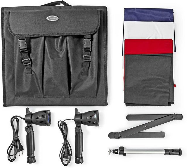 Nedis Photostudio Kulisse SKT010WT Schwarz B: 40 cm, H: 40 cm - Bild 1