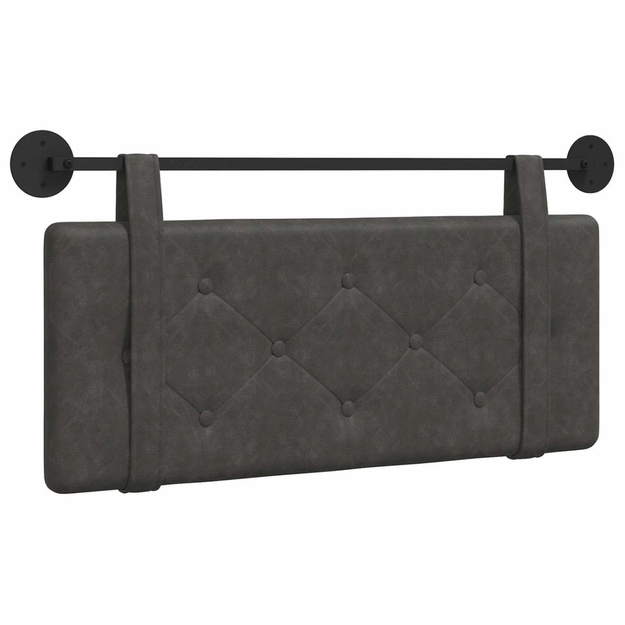 vidaXL Wandpaneel gepolstert in Schwarz mit geometrischem Design, B/H: 110 x 55 cm - Bild 2