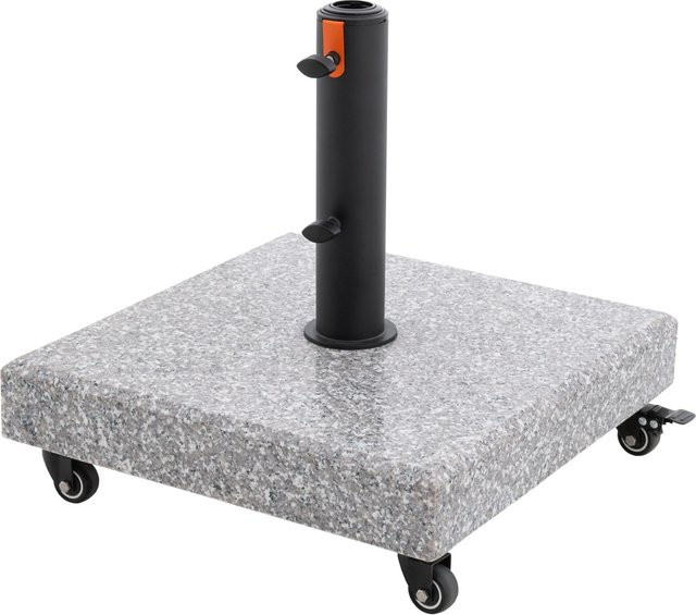 Doppler Granitsockel myZone für Sonnenschirme mit Rollen in Grau - Bild 1