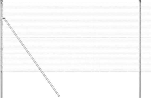 vidaXL Zaunpfosten aus Stahl in Silber, B/B/H: 1,9 x 1,9 x 100 cm - Bild 1